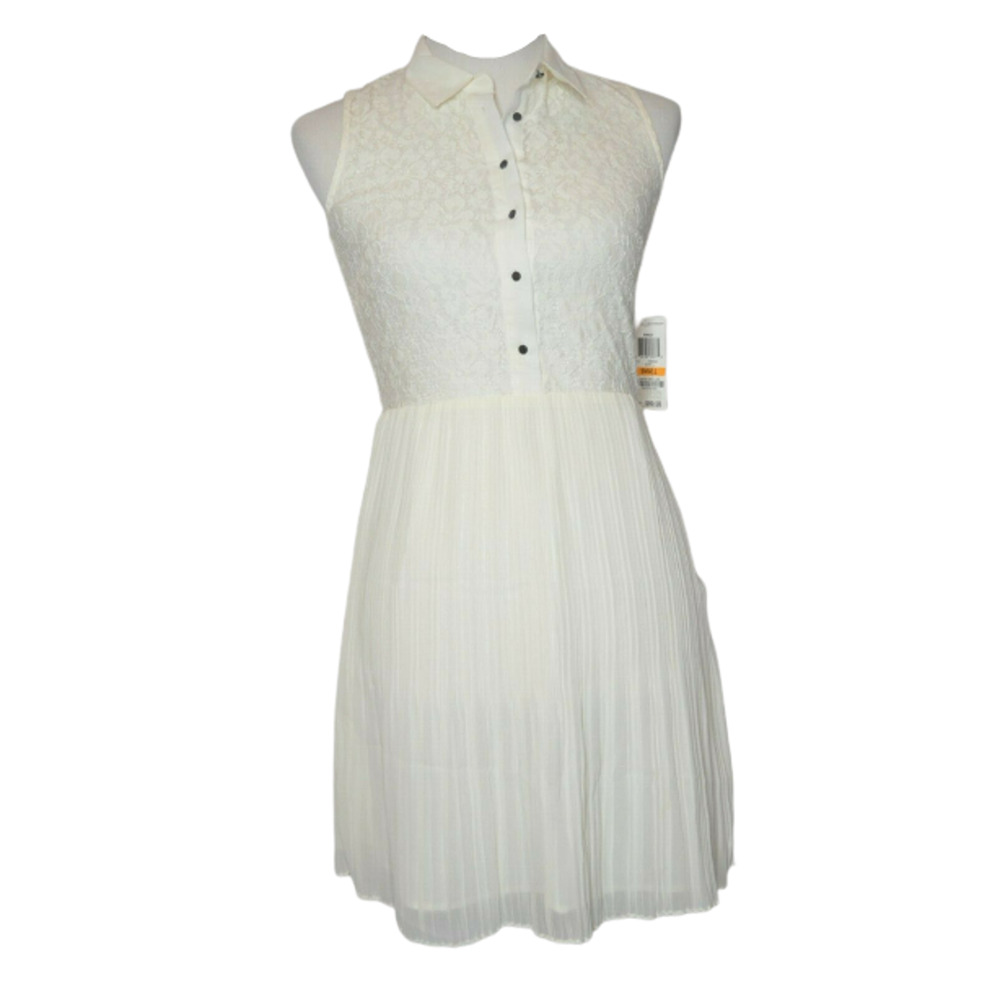 MAISON JULES "Manila" Sleeveless Egret Dress, Small, $89.50 NWT!
